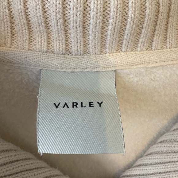 Varley Women's Cream Sweater with Zip Collar - Picture 2 of 4